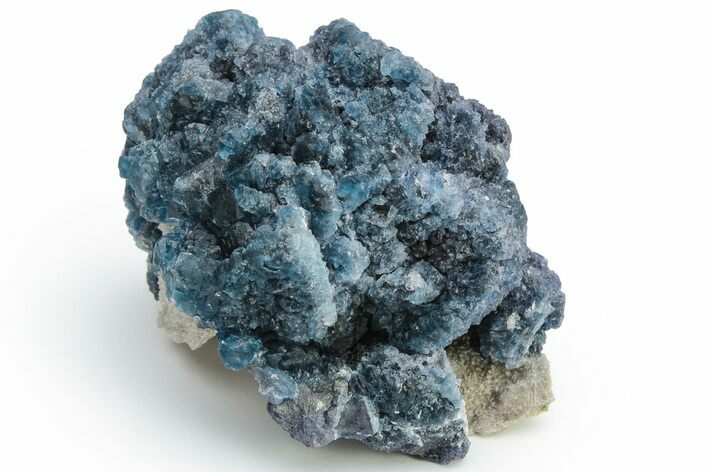 Blue, Cubic/Octahedral Fluorite Encrusted Quartz - Inner Mongolia #224798